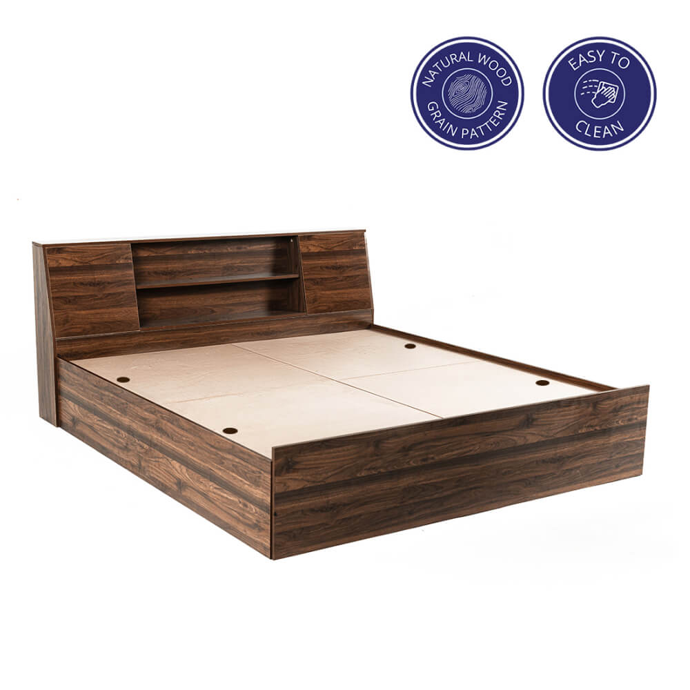 Buy Orion Engineered Wood Bed with Storage for Rs 9481 Wakefit