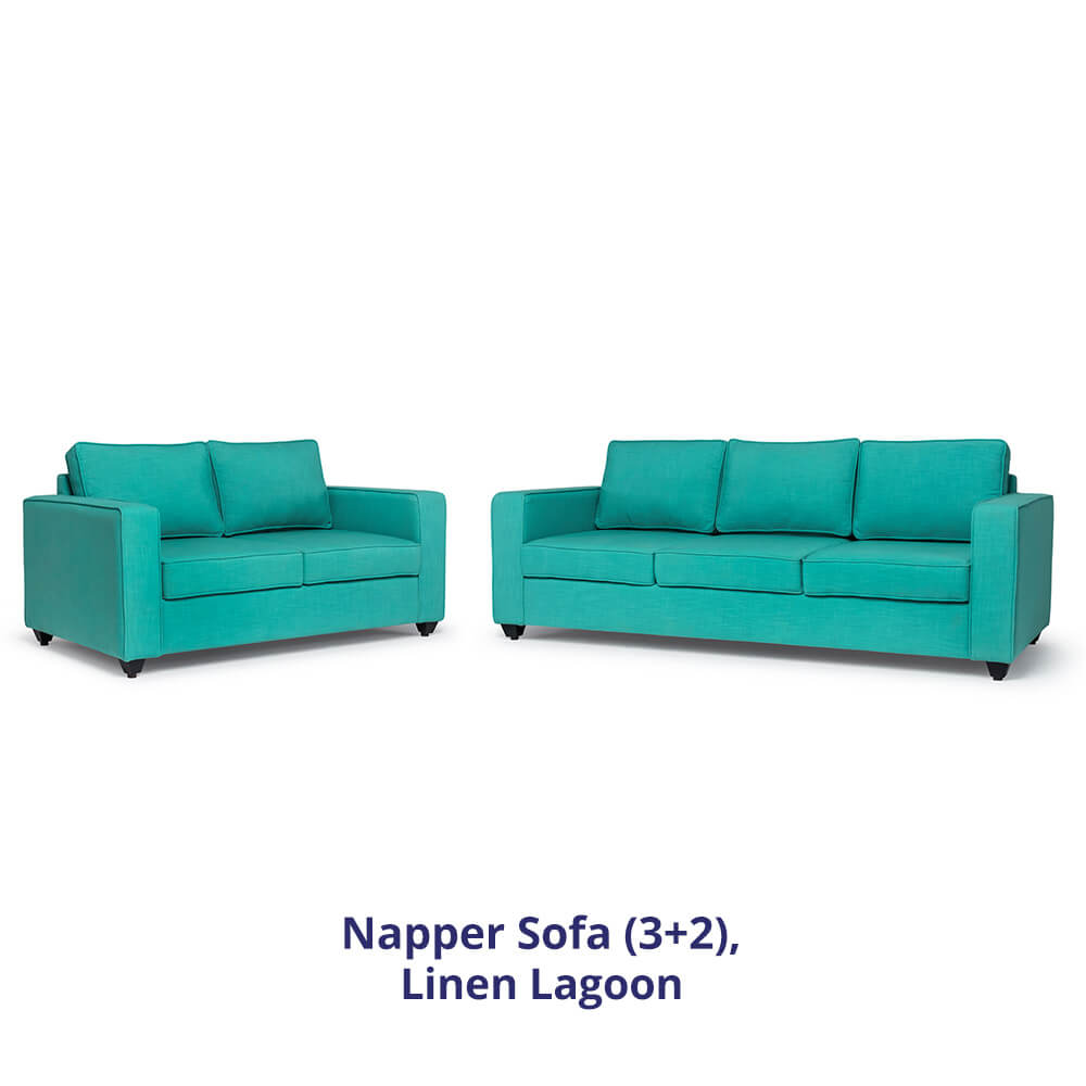 L Shaped Sofa Buy Napper 4 seater Sectional Sofa Set Online at Best