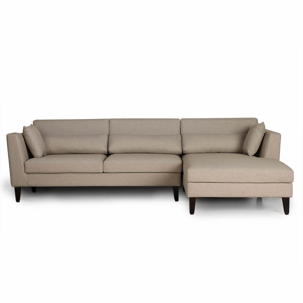 Wakefit Snoozer L Shape Sofa Set (3 Seater + Right Aligned Chaise)