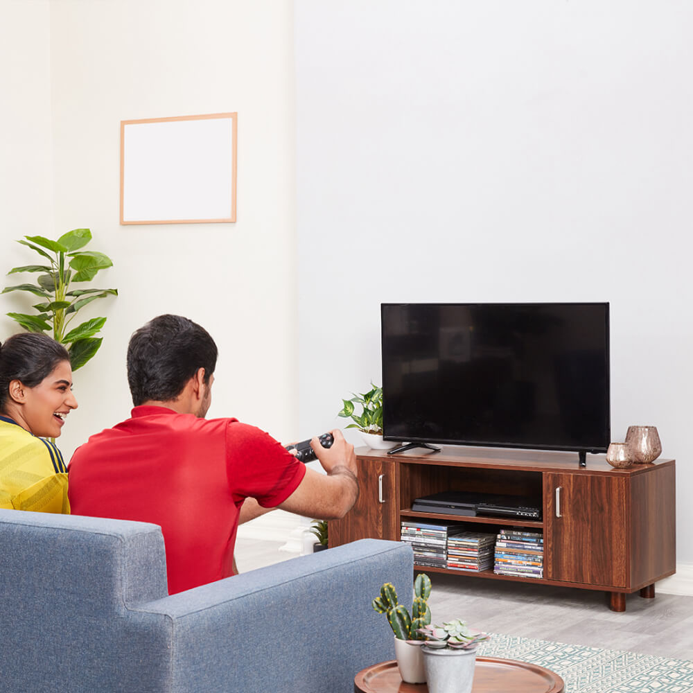 Buy fortnite wooden TV units online at best price in India- Wakefit